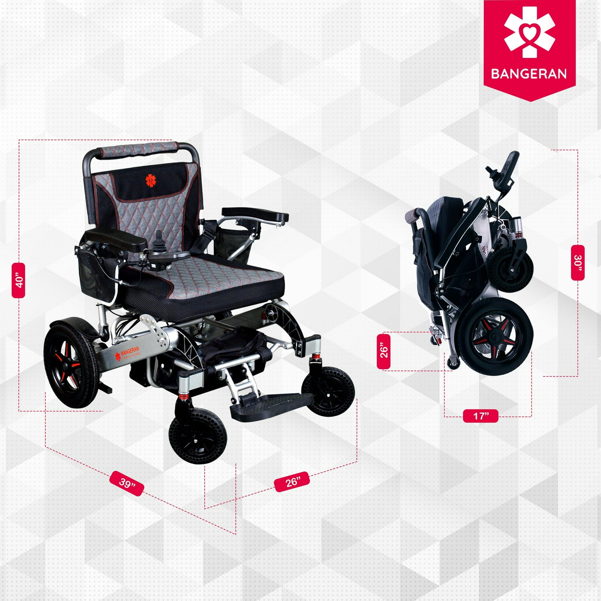 Mammoth EX Auto Fold Electric Wheelchair